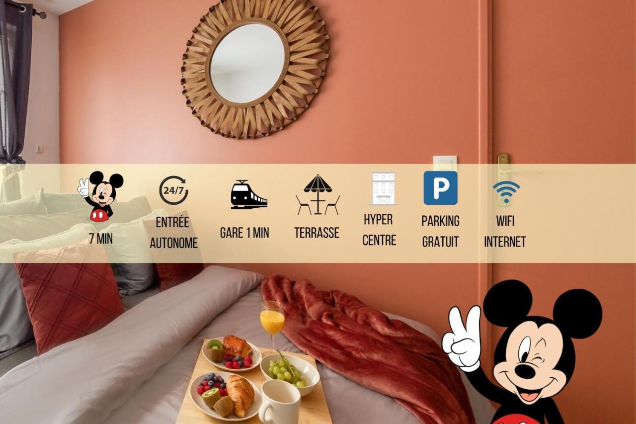 La Gare, Disneyland Paris Terrasse Parking Gratuit 뷰씨 쎙 죠흐쥬 외부 사진